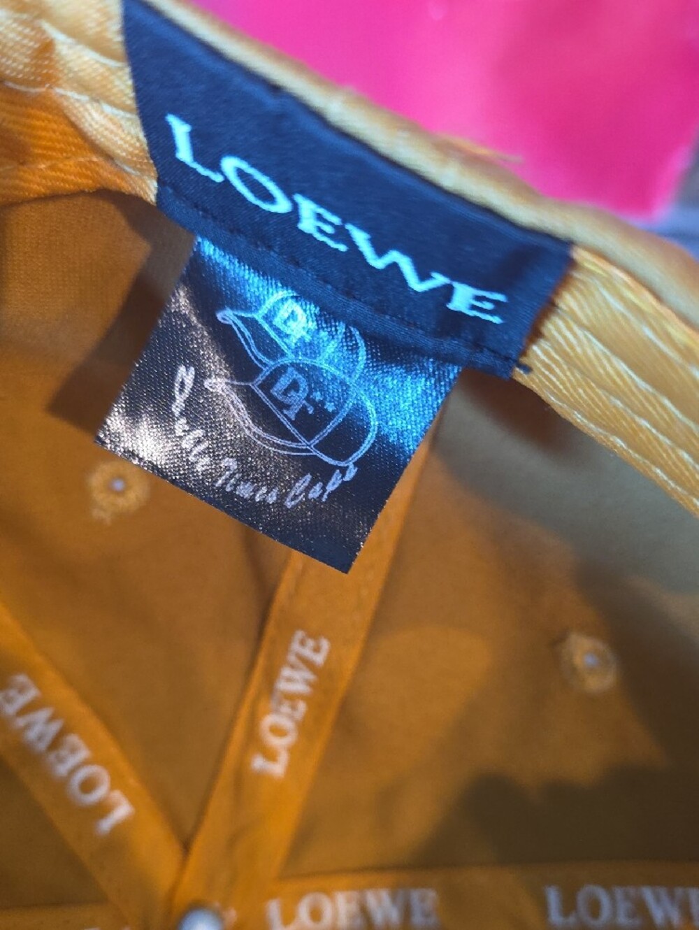 Loewe Yellow Anagram Embroidered Baseball Cap - Picture 5 of 8